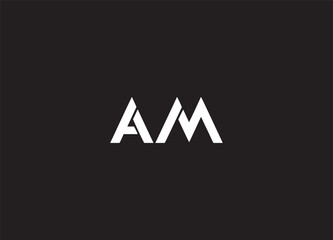 AM company group linked letter logo