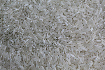 White rice, uncooked, as background