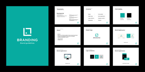 Minimalist luxury brand guide template