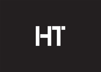 Square Initial Letter TH or HT Monogram Symbol Logo Vector
