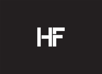 FH or HF font designs for logo and icons