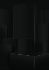 Black Qube Background