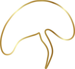 Golden speech bubble, chat, dialog, messenger