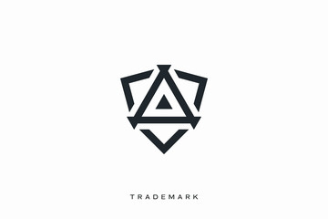 Minimal Abstract emblem logotype vector