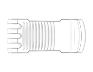 Plastic Money Clip 3D print model