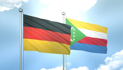 Germany and Comoros Flag Together A Concept of Realations