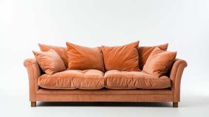 Fototapeta na wymiar Couch With Abundant Pillows