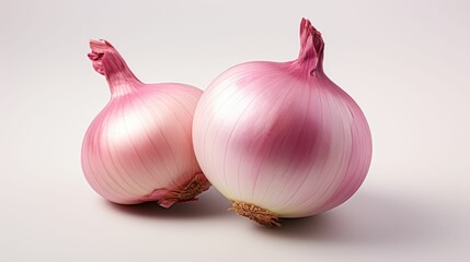 Two Onions on Table