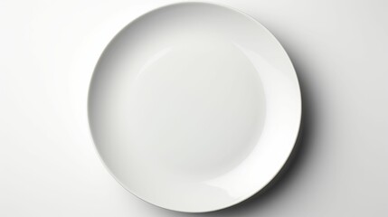 White Plate on White Table