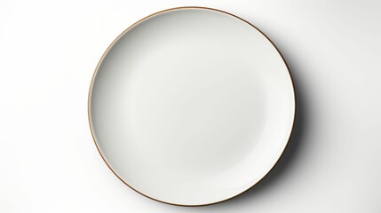 White Plate on White Table