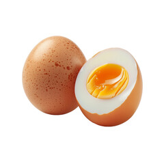 Boiled eggs Isolated on transparent background