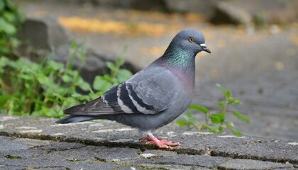 Gray city pigeon