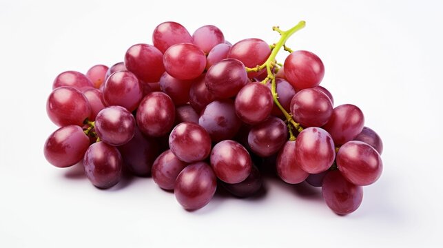 Bunch of Grapes on White Table
