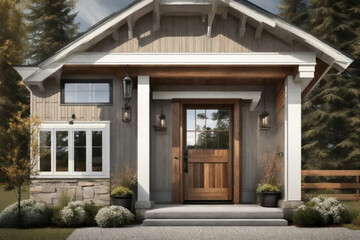 entrance to the house