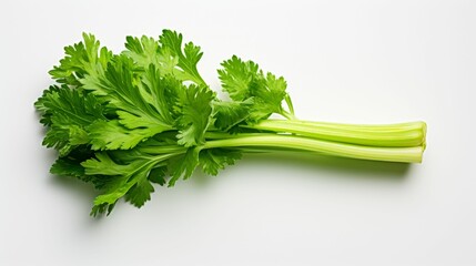 Celery on White Table
