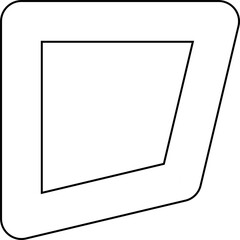 Square shape element. Geometric