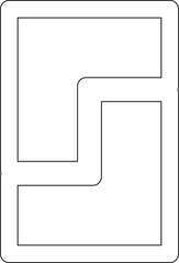 Square shape element. Geometric