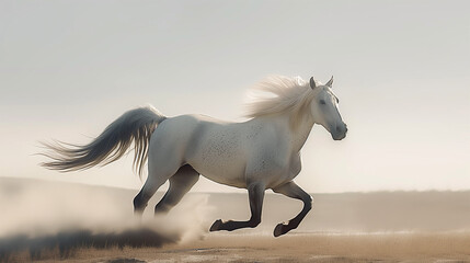 Obraz na płótnie Canvas Wild Horse Majestic Graceful Animal