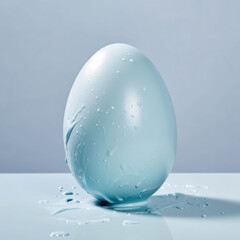Pastel blue Easter egg
