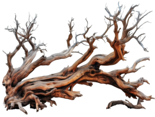 dried branch isolated on transparent background