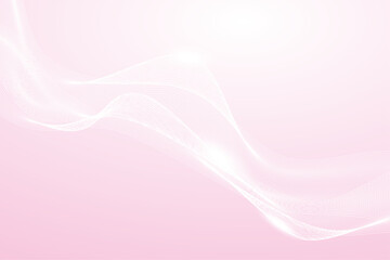 Abstract White Light Line Wave Pink Gradient Background.