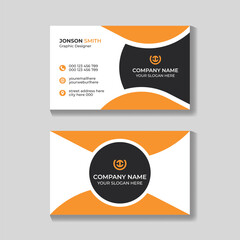 Professional corporate creative modern business card design template for your company