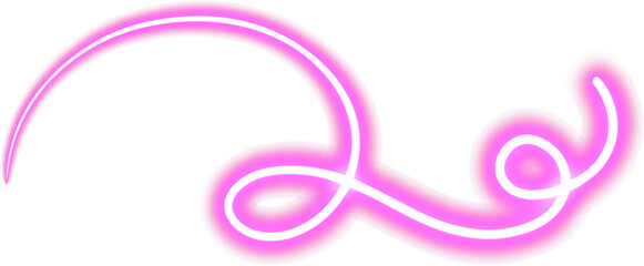 lighting lines curve and twirl. Neon design