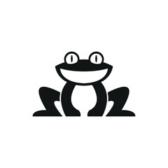 frog logo icon vector illustration