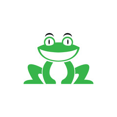 frog logo icon vector illustration