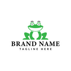 frog logo icon vector illustration