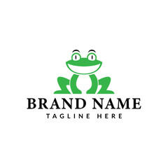 frog logo icon vector illustration