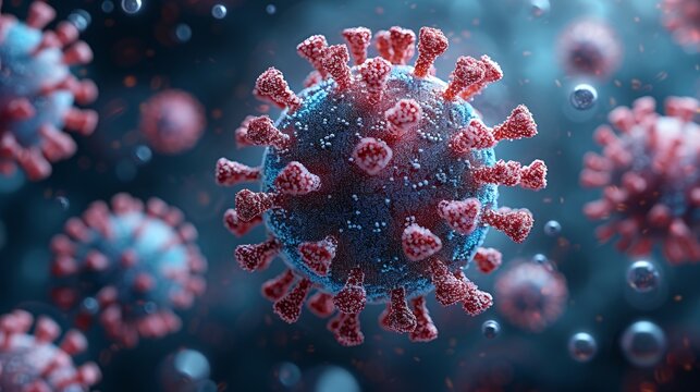 Viral Vibes: A Virus-Inspired Artwork with a Monthly Theme Generative AI