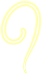 lighting lines curve and twirl. Neon design