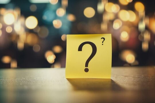 Sticky Note With Question Mark: What Does It Mean?