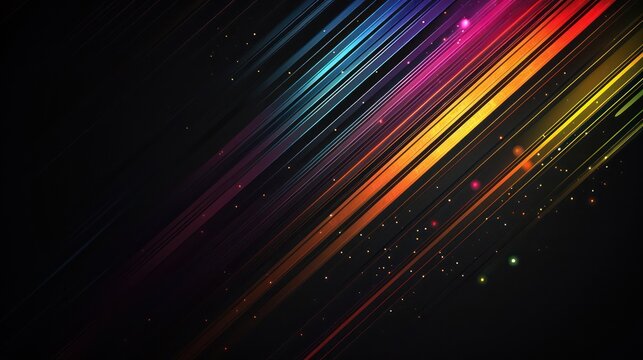 Background with futuristic speed-effect stripes and tiny shooting stars.