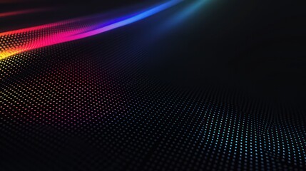 Minimalist black background with vibrant colored light effects, exuding a futuristic, gaming, and modern vibe.
