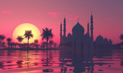 HD Mosque Sunset