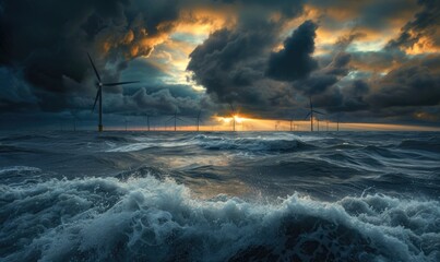 Offshore Wind Energy - obrazy, fototapety, plakaty