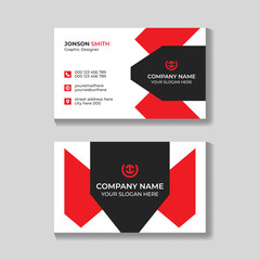 Corporate modern business card design template for your company