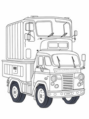 Truck coloring pages for kids