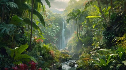 Fototapeta premium Ecosystem System: Balancing Nature's Harmony