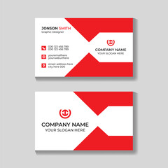 Creative corporate modern minimalist business card design template
