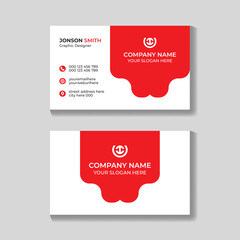 Creative corporate modern minimalist business card design template