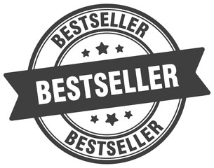 Fototapeta premium bestseller stamp. bestseller label on transparent background. round sign