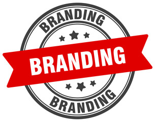 branding stamp. branding label on transparent background. round sign