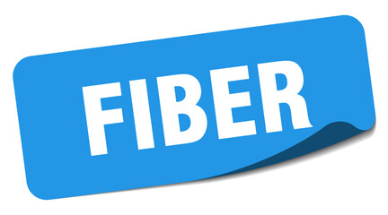 fiber sticker. fiber label
