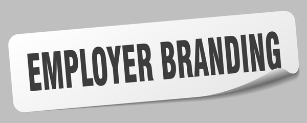 employer branding sticker. employer branding label