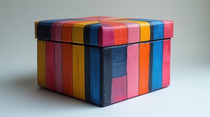 a colorful carton box