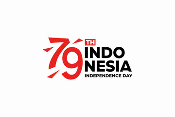 78th indonesia independence day logotype icon