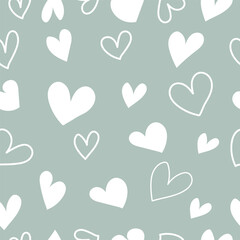 seamless pattern with hearts, Valentine Day Background